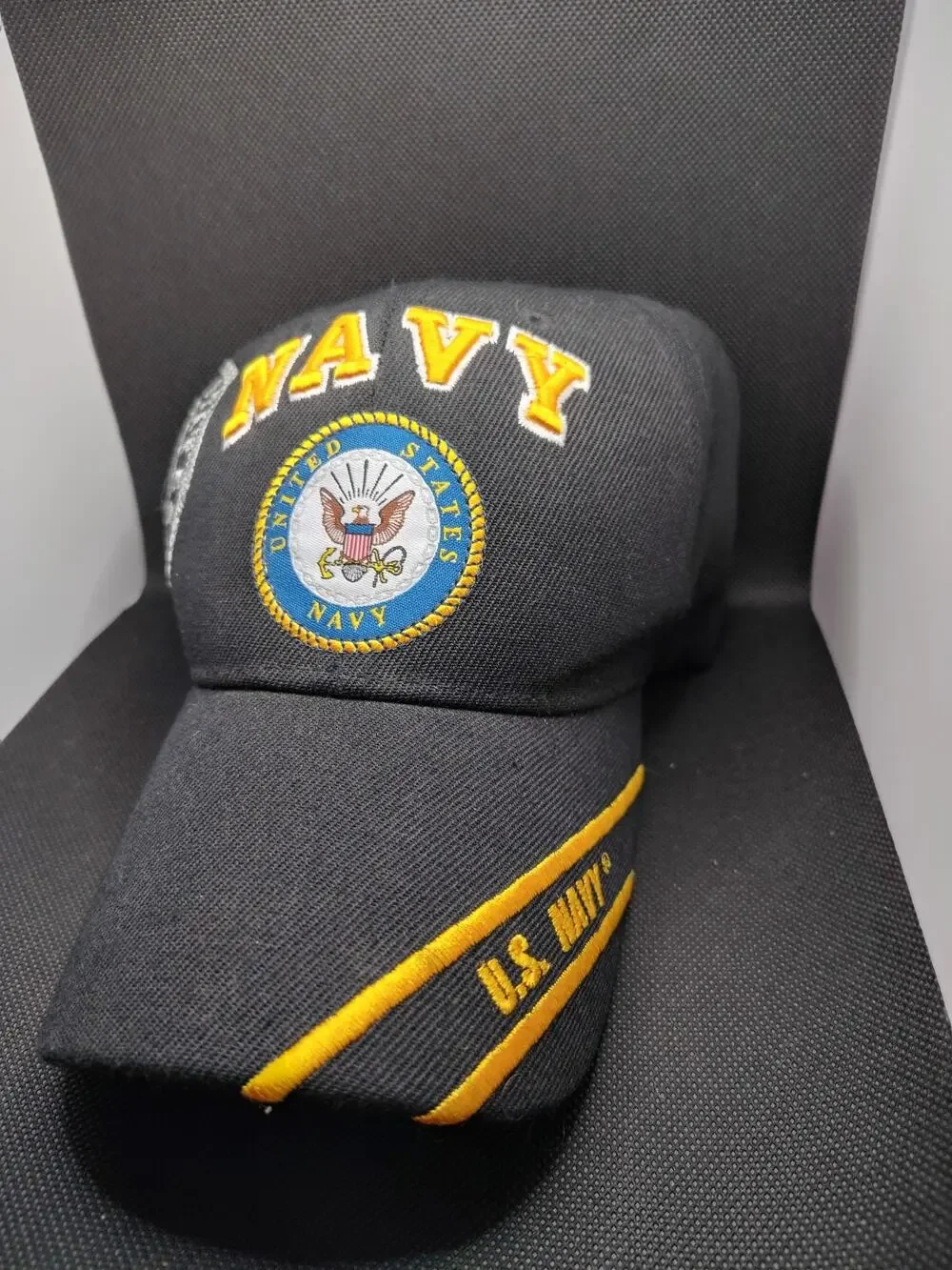 US Navy Baseball Cap Hat Adjustable Strap Embroidery